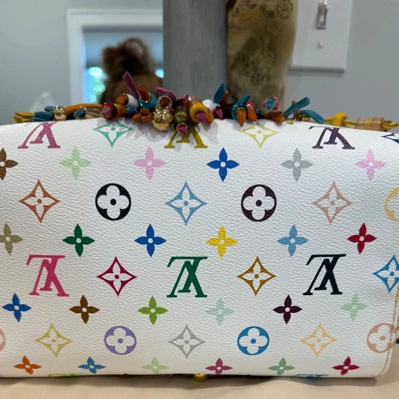 Louis Vuitton X Murakami Vintage Multicolor Fringe Speedy 25 Handbag - Picture 7 of 10